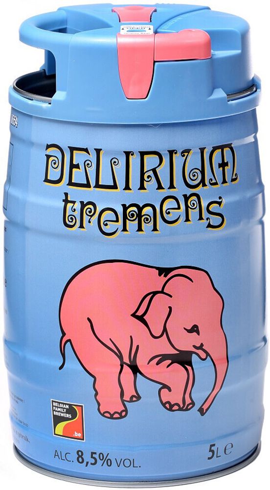 Пиво Хейге Делириум Тременс / Huyghe Delirium Tremens 5л - бочонок