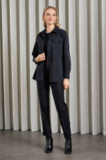 22885 Блузка женская (черный)