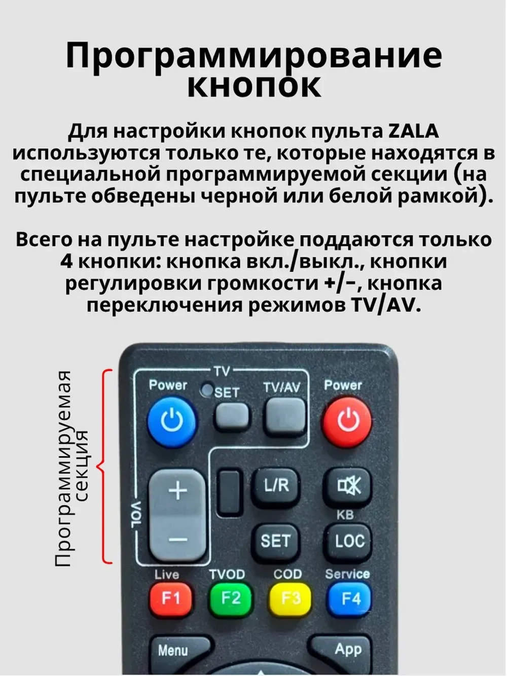 Пульт ДУ для телевизора ZALA GDL-62-ZTE030 IP-TV ic BLACK PDUHOB2081