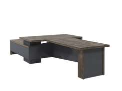 Стол правый 1800х2000х750 с опорной тумбой и брифингом 1700 T-918R.0000-02