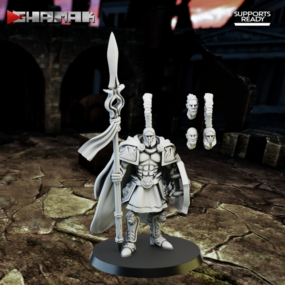 Grand Alliance Order Stormcast Eternal Vindictors Воитель с копьём №1 миниатюра для dnd, днд, pathfinder, фентези, Настольная игра, НРИ, Варгейм, РПГ