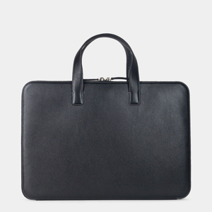 Сумка для MacBook Pro 16 - 17 Bocage с карманами из кожи теленка черного цвета