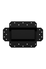 Решетка вентиляционная SGR 200х100 окраш.сталь Matt black ERA