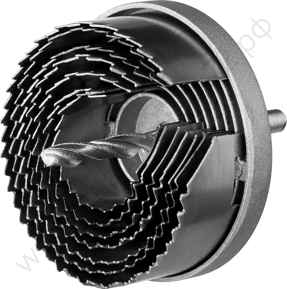 STAYER 7 шт(26-64/23мм), кольцевая пила по дереву, сегментная, наборная, 26-32-38-45-50-56-64х23мм