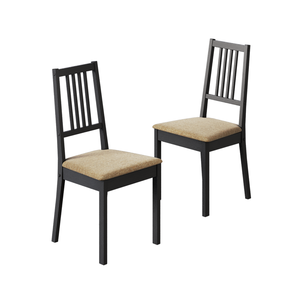 Стул деревянный PORTO 2, черное дерево + ткань №108