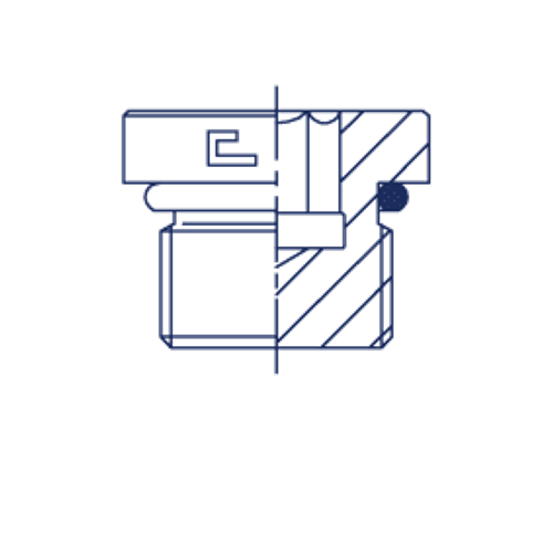 Заглушка VH (Ш) UNF 1.1/16 (o-ring)