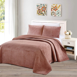 Покрывало 230х250  и 2 наволочки Sofi De MarkO Вельмонт пепельная роза Китай