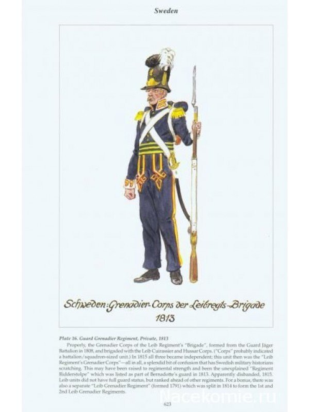 Оловянный солдатик Гренадер Лейб полка Бригада 1812 г.