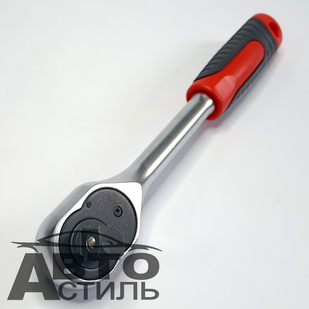 Трещетка для головок 1\2-3\8" 72зуб двухсторонняя с красной ручкой М5 1803344