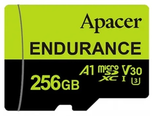 Карта памяти Apacer High Endurance + адаптер, AP256GEDM1D05-R	 256 Гб