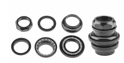 Рулевая колонка KL-B203 1" резьбовая стальная черная, арт.170112