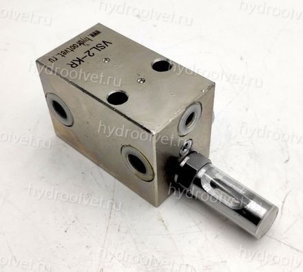 VSL2-KR - Питатель для двухлинейных систем смазки с рабочим давлением 400 бар, количество выходов 2, максимальная доза 5 мл/цикл, с регулятором и индикатором