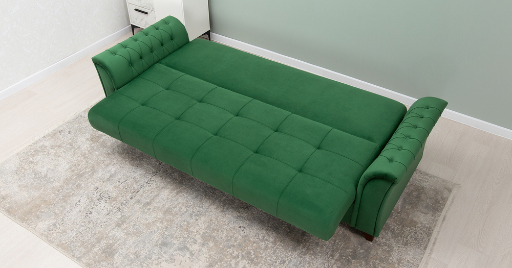 Ирис диван-кровать (темно-зеленый)