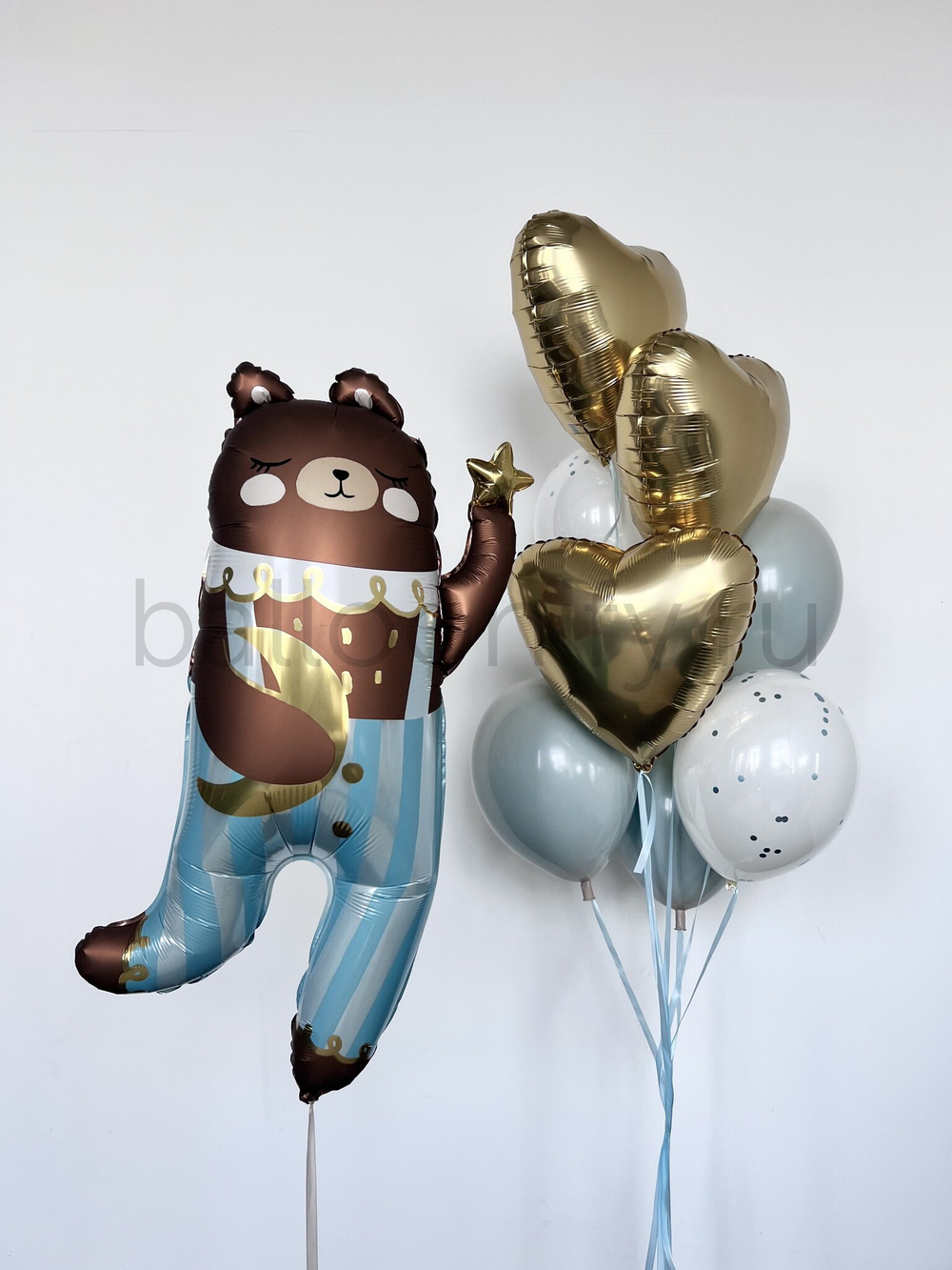 Набор шаров "Мишка в полосатых штанишках", дизайн №10