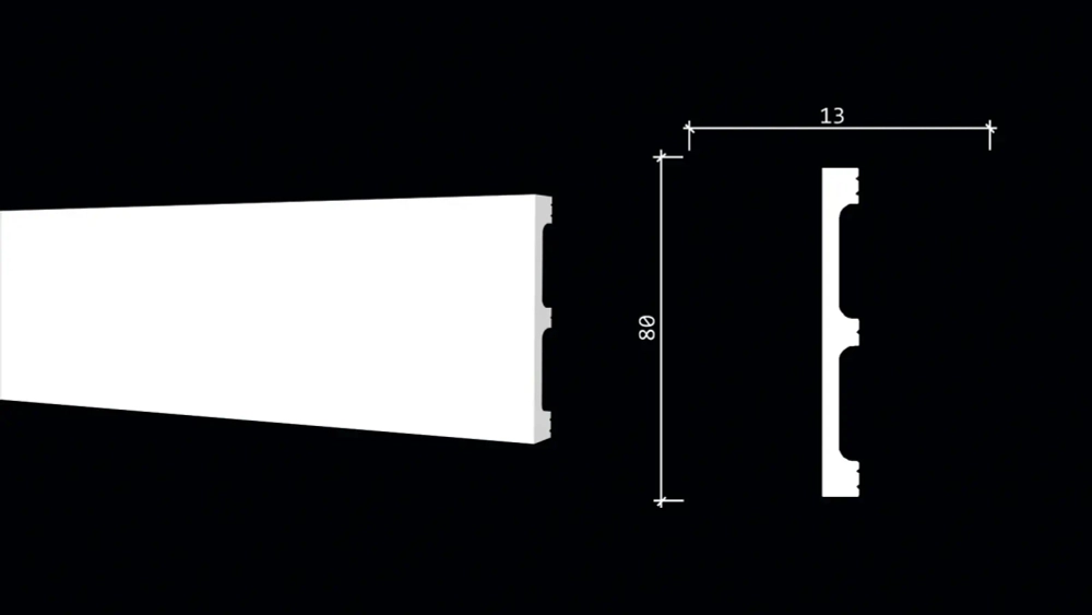 Плинтус гибкий DD708F