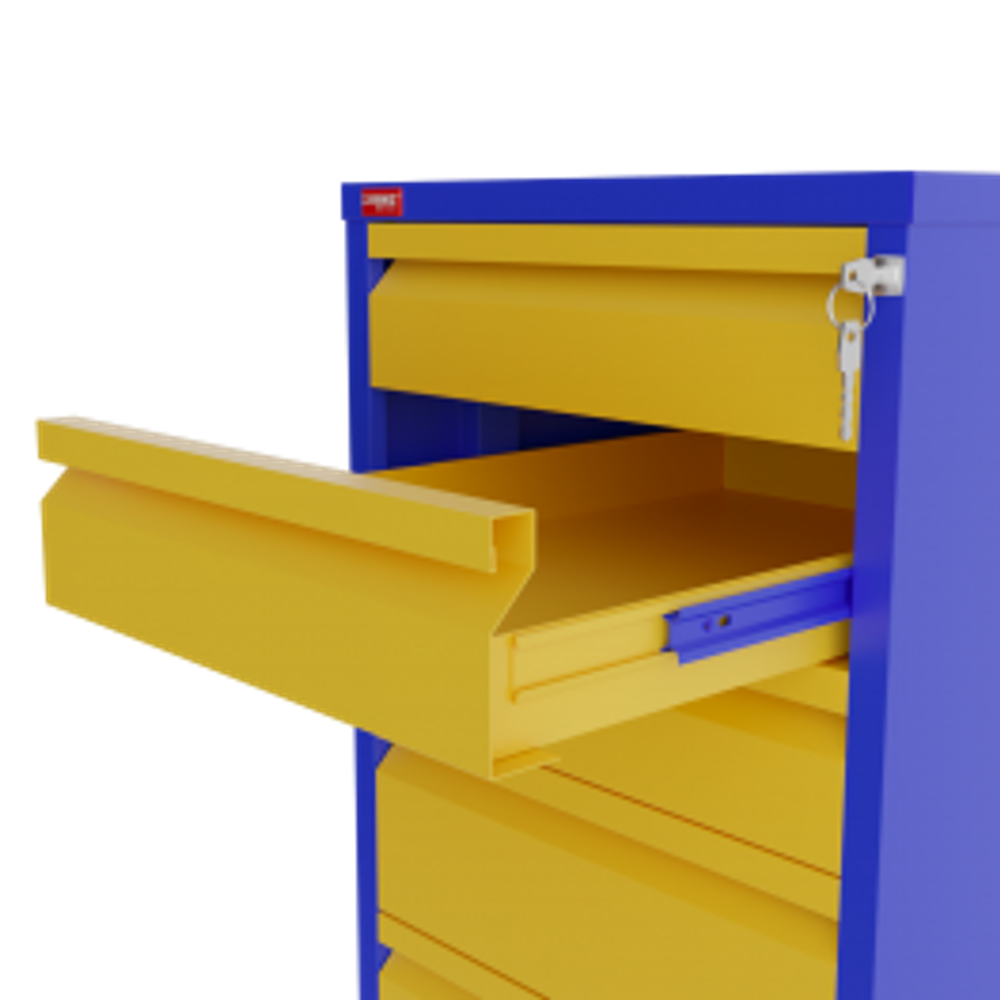 Верстак двухтумбовый 860х1600х685 мм, с оцинкованной столешницей