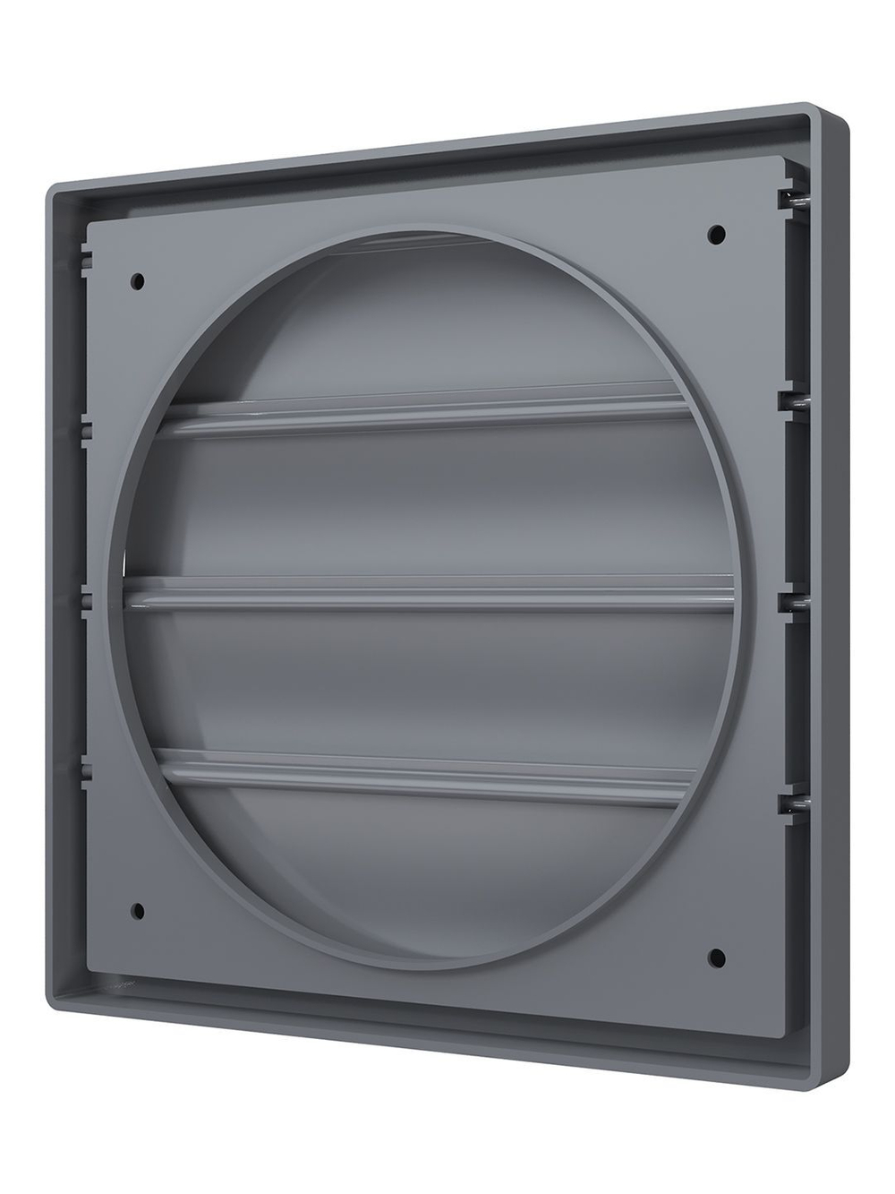 Выход стенной КФ фланец D250 жалюзи 294х294 ASA Gray ERA