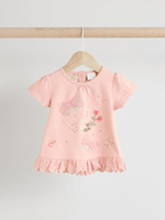 Платье и легинсы в комплекте для девочек Next E66-458, Розовый