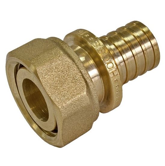 Муфта Hoobs 32(4.4) x 1" с НГ накидной гайкой «плоское уплотнение» (HB-PEXNG-324411)