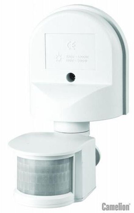 Датчик движения LX-16С Wh электронный сенсорный настен. 180град. бел. Camelion 6450