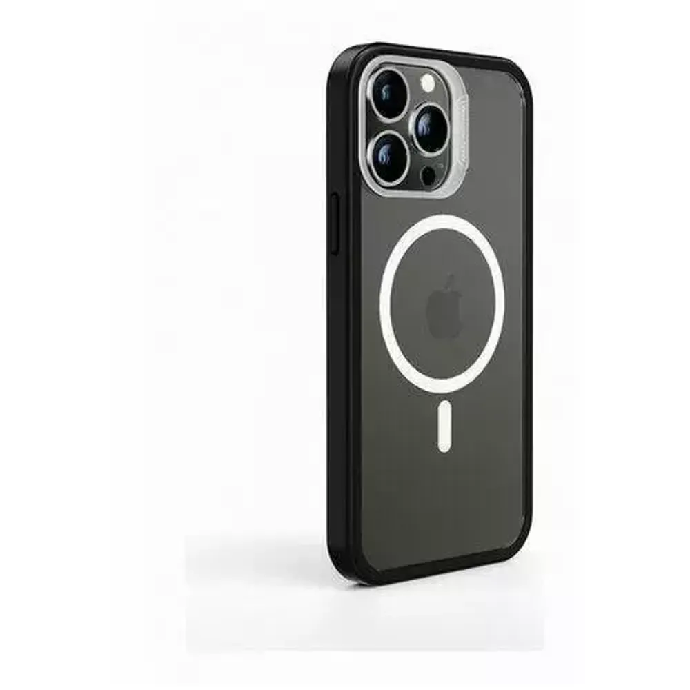 Накладка iPhone 13 Pro Max силикон black Magsafe Funshare