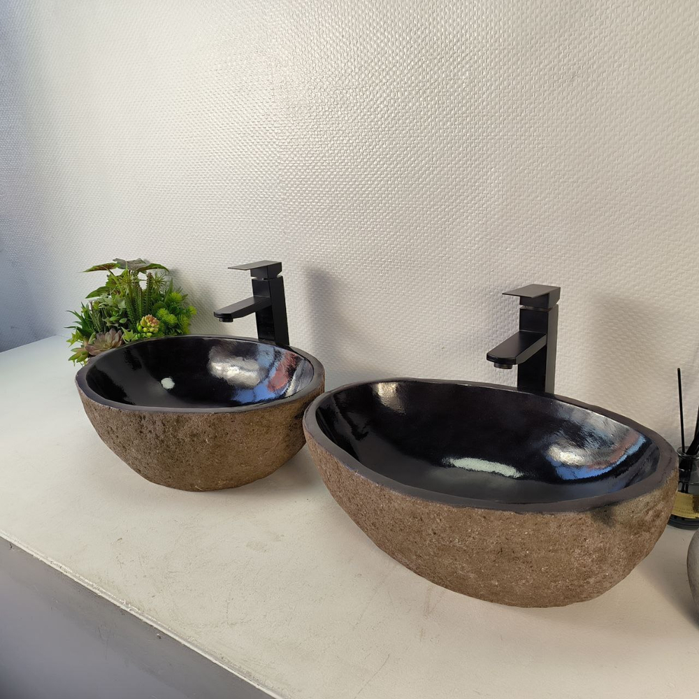 Раковина из речного камня ПАРА! RS-65359 48*34*15 0865