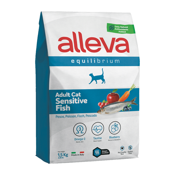 Сухой корм Alleva Equilibrium Adult Cat Sensitive Fish для взрослых кошек с рыбой