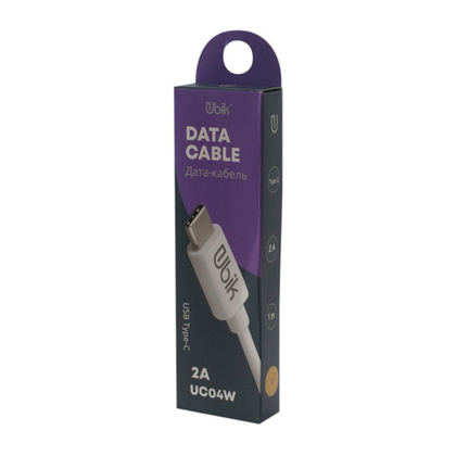 USB cable Type-C PVC 1m Ubik UC04W  white
