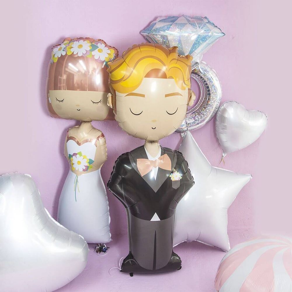 Шар Кольцо с бриллиантом серебро