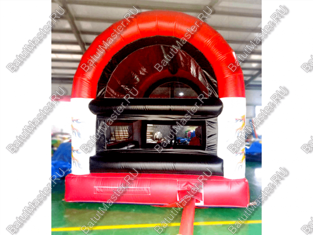 Детский надувной батут "Мячики" с крышей 5*3*3.5 м