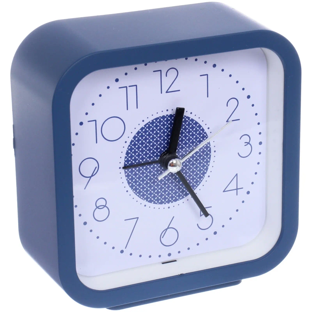 Будильник «Авалон» 10*10*4,3см, микс цветов