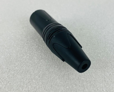 Разъём на кабель (XLR, 3pin, чёрный, папа)