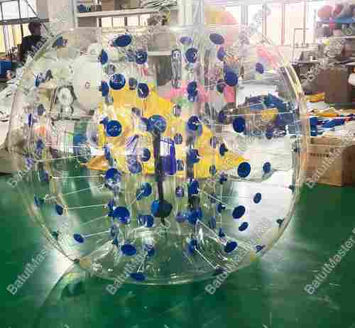 Бампербол ТПУ, диаметр 1,8 м, с синими держателями