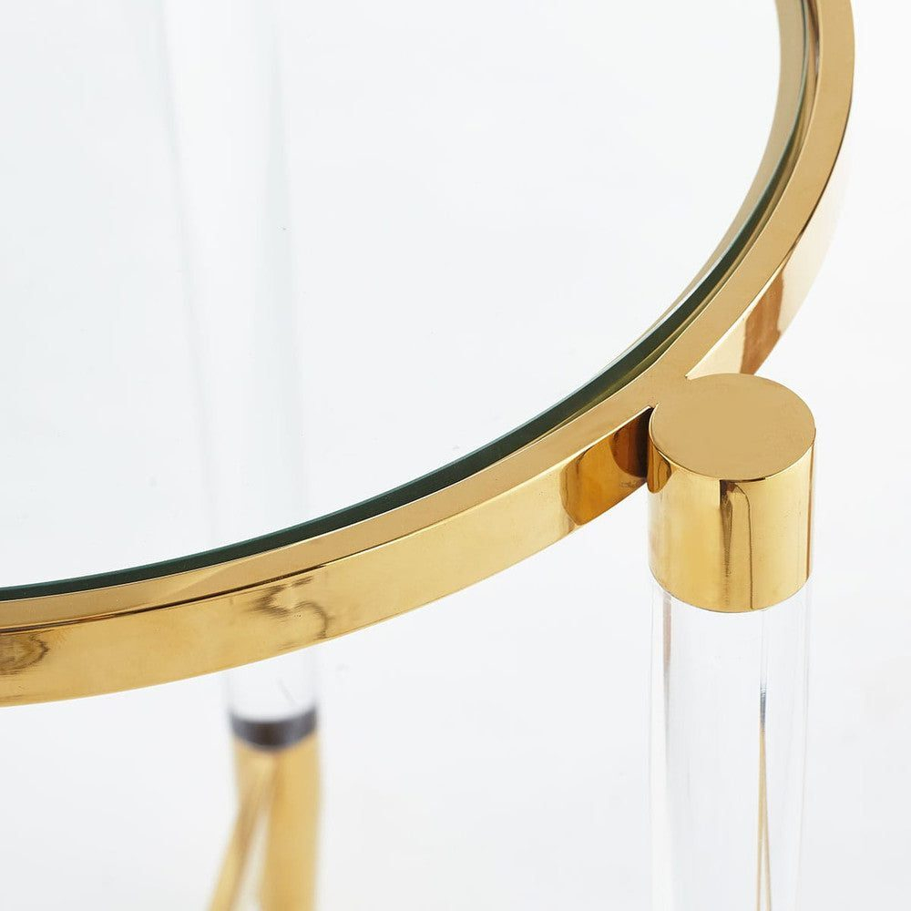 Золотой приставной столик “Стерлинг”