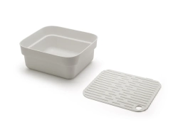 Brabantia Мойочный контейнер Sink Side с крылом для сушки, светло-серый