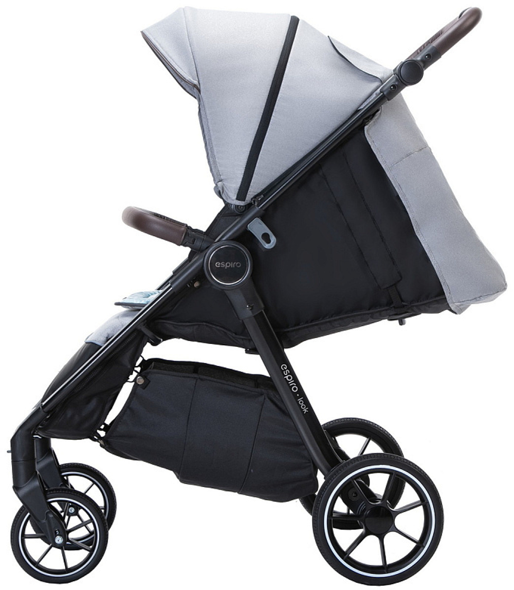 Детская прогулочная коляска Espiro Look Gel 2023 Светло-серый (Moon Stone 207)