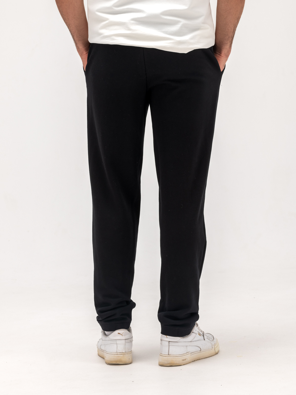 Брюки спортивные прямые без начеса. Уголь.