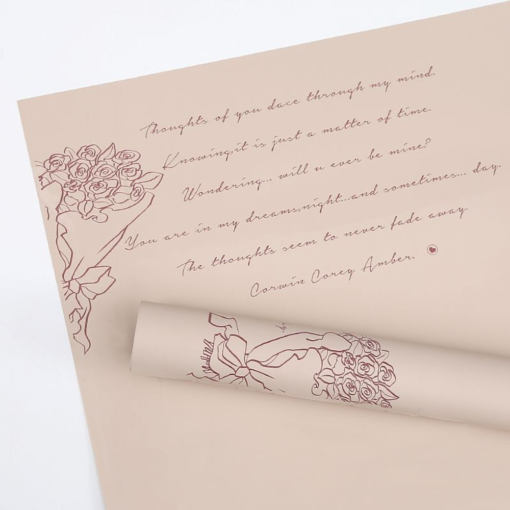 ЛИСТ "Письмо с цветами" 58*58/20шт