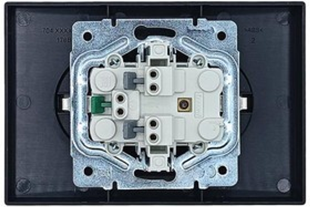 ZIMA Розетка двойная 704-4200-128BQC