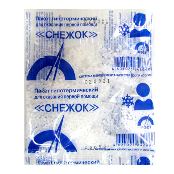 Пакет гипотермический для оказания первой помощи "Снежок" №2