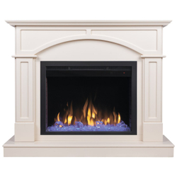 Электрокамин RealFlame Jacomo 25,5 WT крем с очагом Saphir 25,5