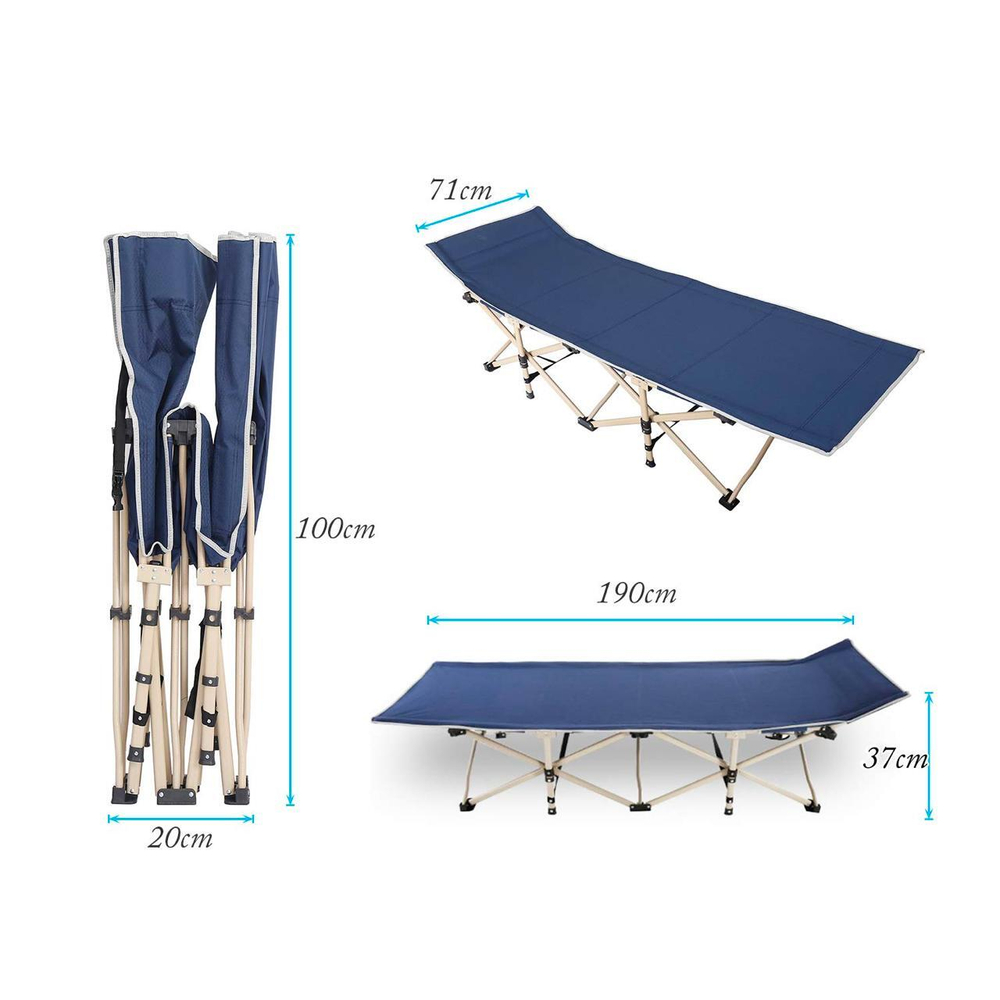 Раскладушка туристическая 190*71*37 cm XY-809