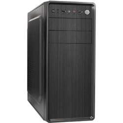 Корпус для компьютера Exegate EX283729RUS Корпус Miditower XP-401 Black, ATX, &lt;без БП&gt;, 2*USB, Audio