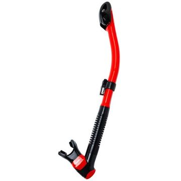 Трубка Marlin Dry Lux (прямая гофра) красный/черный