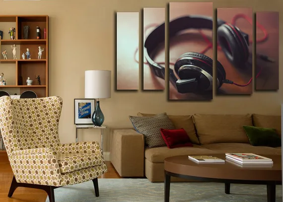 Модульная картина "Наушники"