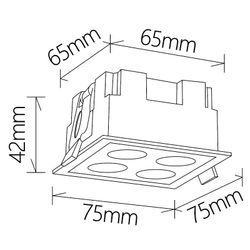 9131 Встраиваемый светильник BLAU