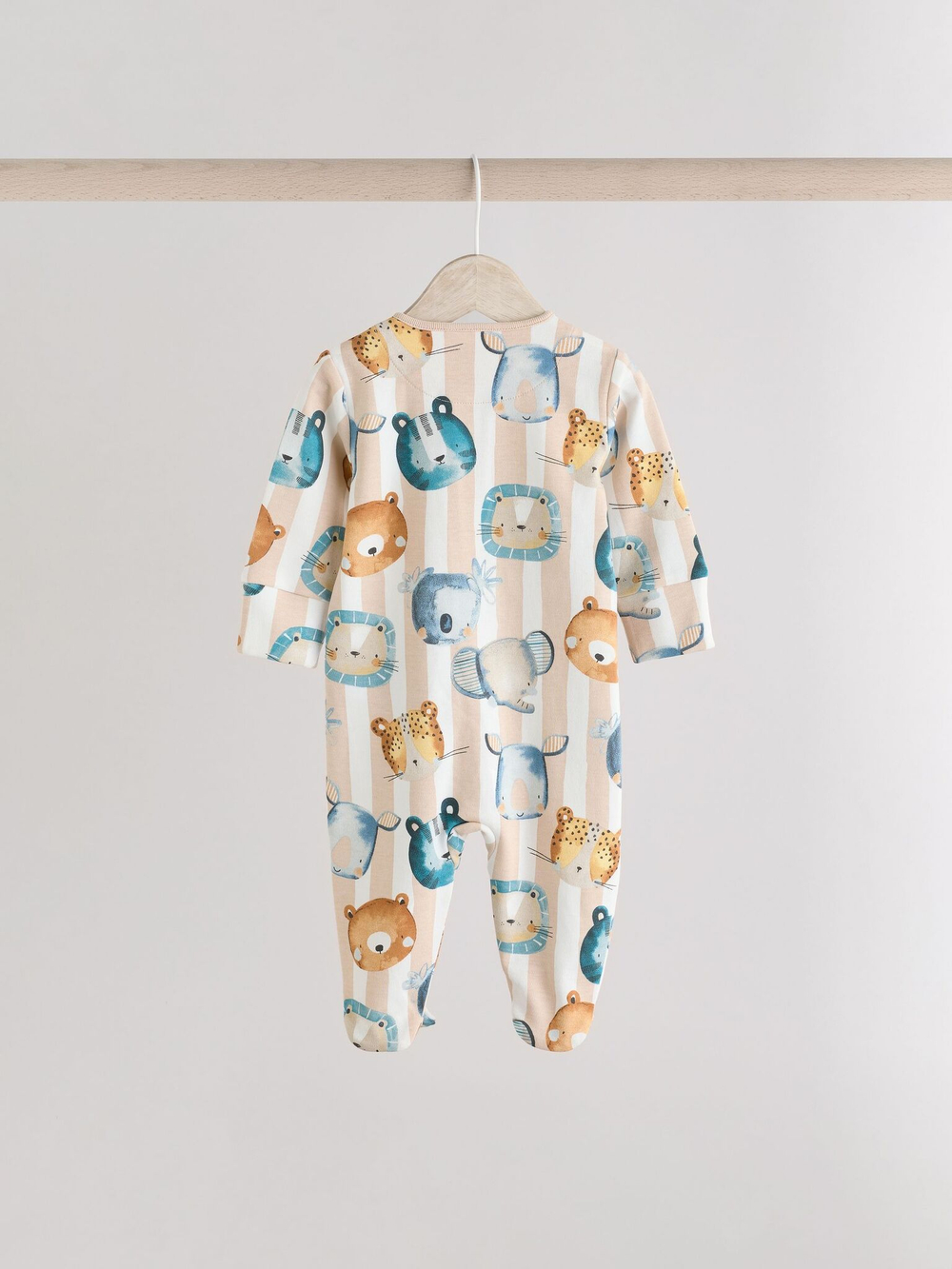 Комбинезон / Cлип для малышей Next E19-557, 3 шт., Бежевый, Голубой