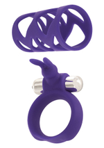 Набор фиолетовых насадок TICKLER BUNNY RING SET