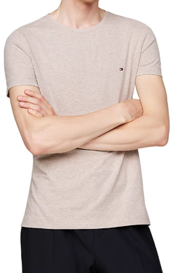 Мужская теннисная футболка Tommy Hilfiger Stretch Slim Fit - Бежевый