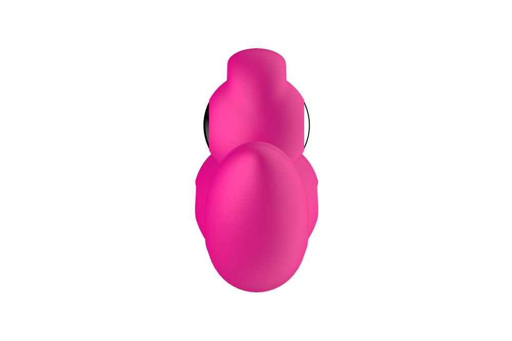Силиконовый вибратор-кролик с функцией вращения SW3052-hot-pink